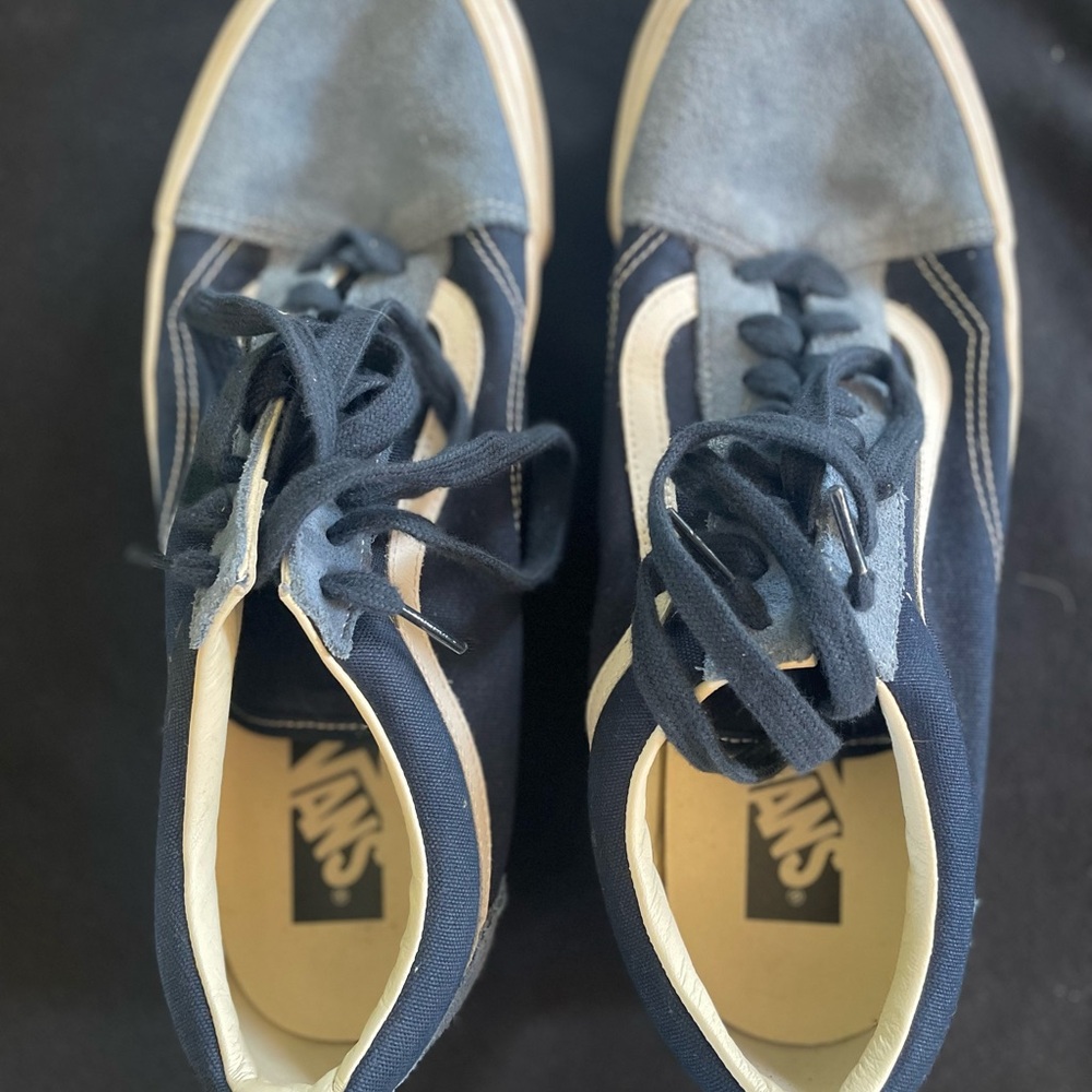 Vans Navy and White Casual Shoes